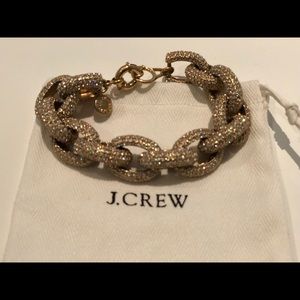 J. Crew Classic Pave Link Bracelet